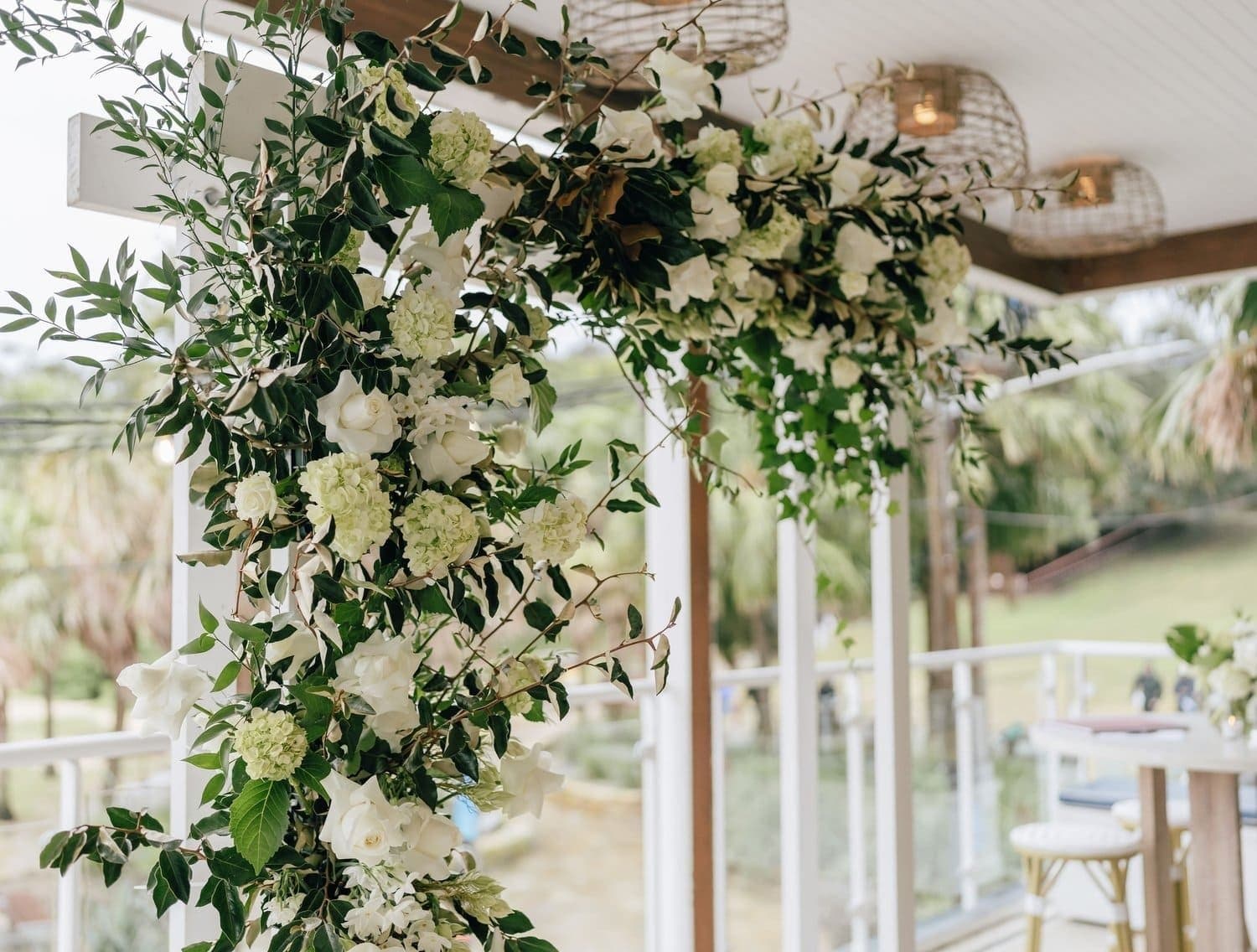 HALF ARBOUR WITH GREENERY + FLORALS 